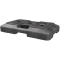Multifoot plate | Weight: 20 kg | recycled plastic, black | with additional 60 x 60 mm insert pocket